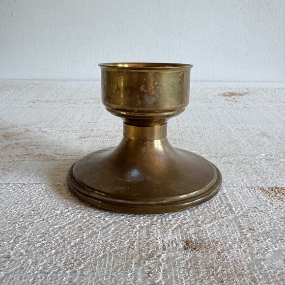 Vintage Swan of Denmark Brass Candlestick Holder - Picture 8 of 8